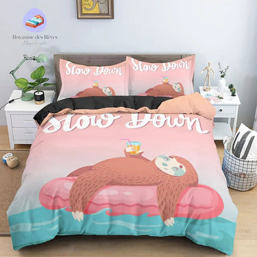 Housse de Couette Paresseux Sieste